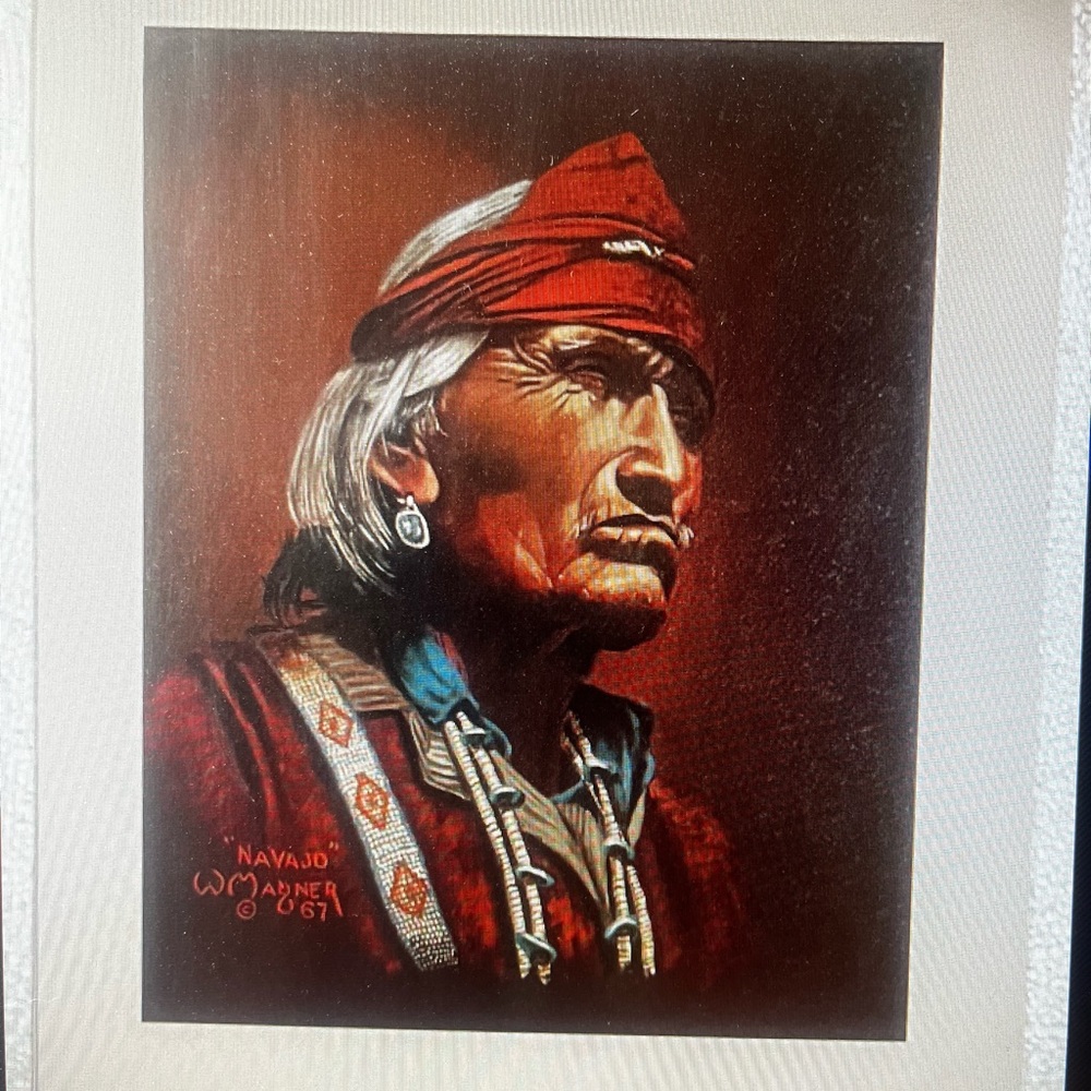 Navajo  Lithograph by W. Magner 1967